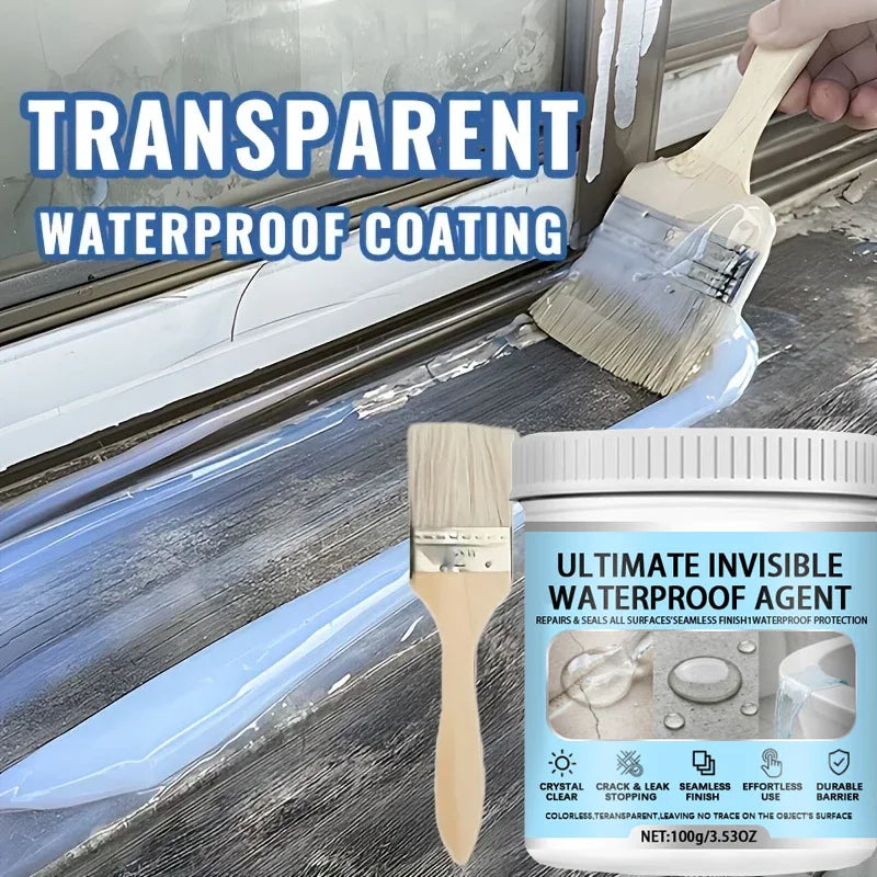 Clear Waterproof Sealant Coating, Invisible Leak Repair