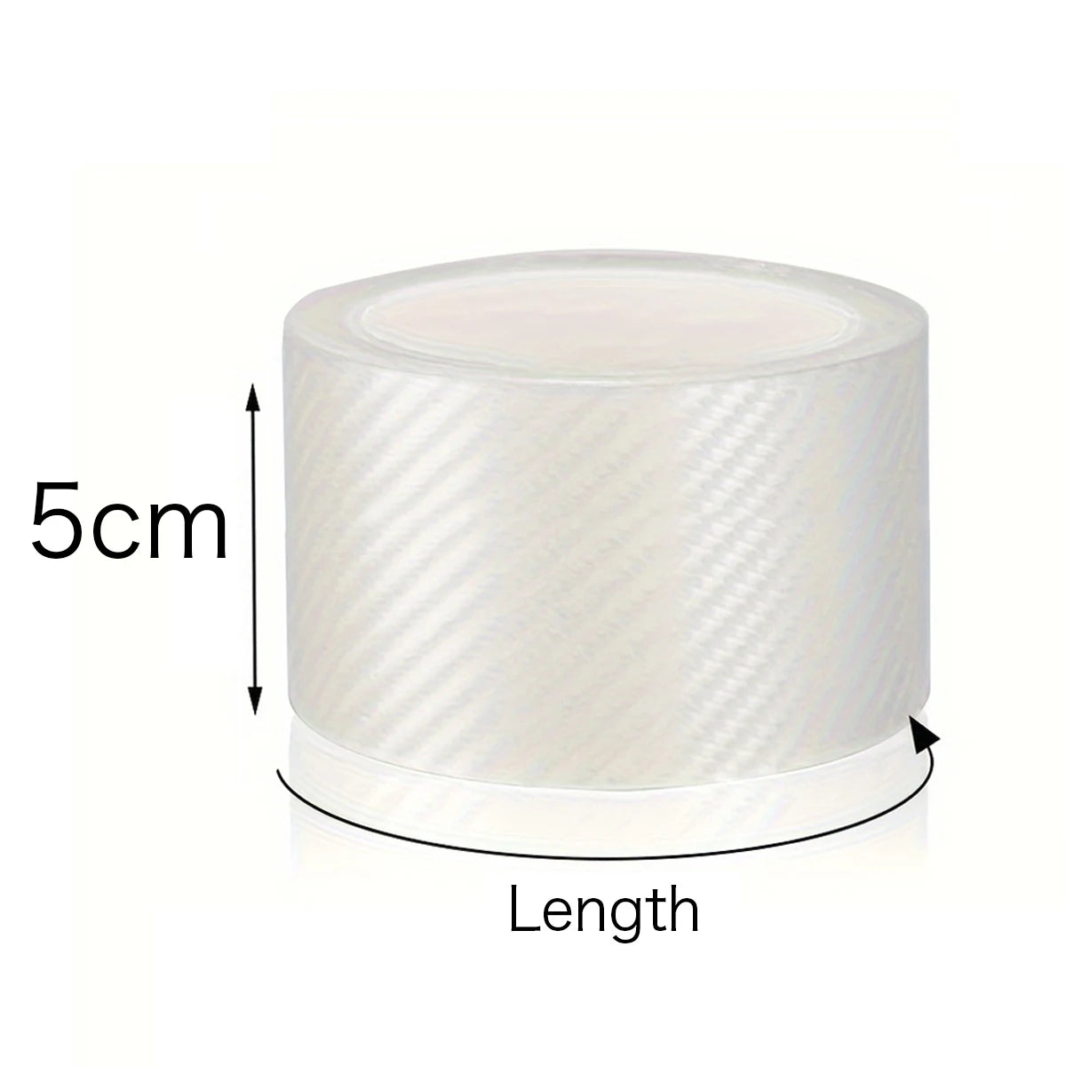1-10m Nano Carbon Fiber Film Transparent Car Body Vinyl Wrap Black Sticker 3D Auto Foil Cover Decoration Door Mirror Protective