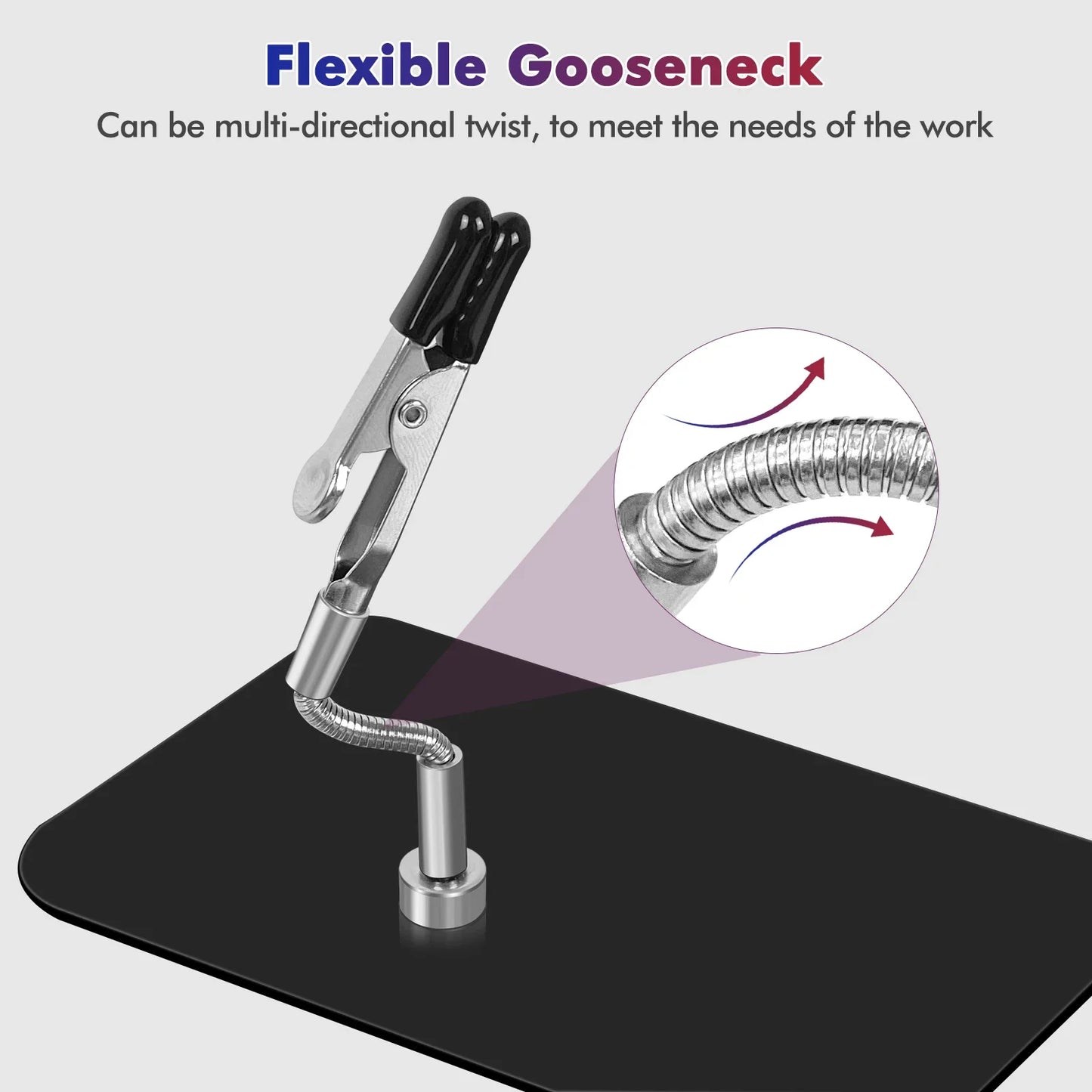Soldering Helping Hands 4 Magnetic Universal Flexible Arm Welding Assistant PCB Clamp Thir Hand Welding Repair Tools
