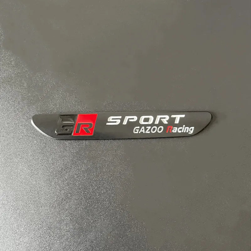 3D Metal GR Sport Gazoo Racing Side Fender Emblem Rear Boot Trunk Badge Sticker For Toyota GR sport C-HR RAV4 Corolla Camry