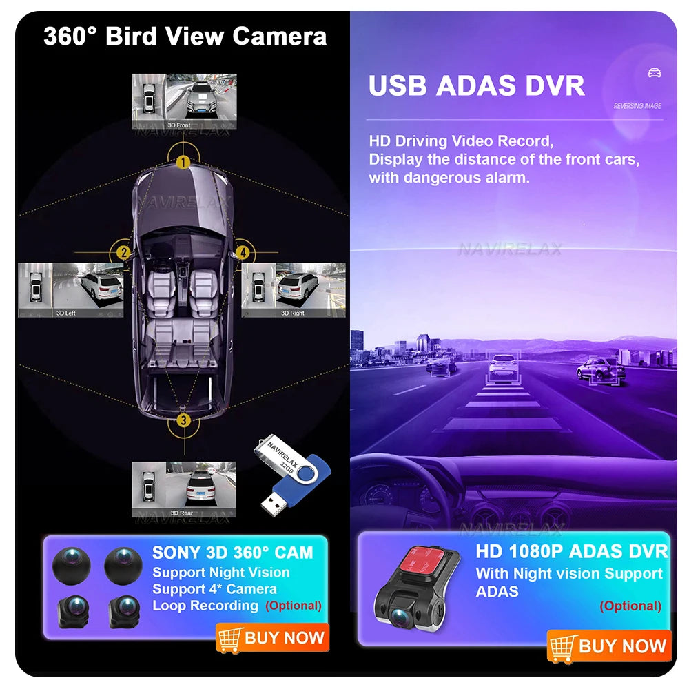 Car Stereo with Apple CarPlay & Android Auto, Compatible with Buick Excelle GT XT & Opel Astra J