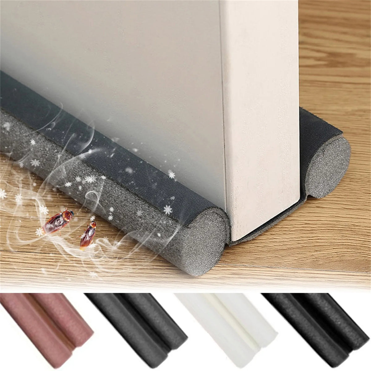 Adjustable Under-Door Draft Blocker - 36 Inch Door and Window Sweep