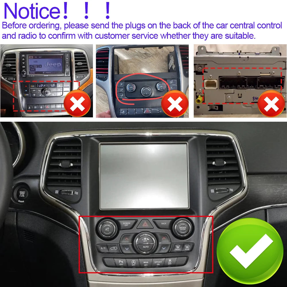 9. 7Inch For Jeep Grand Cherokee WK2 2014 - 2017 Wireless Carplay AutoRadio Car Radio Android 14 7862CPU Multimedia-player GPS