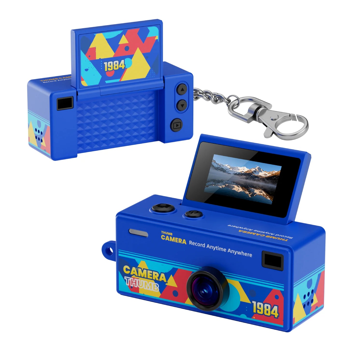G62 Retro Keychain Camera — 1080P Kids' Camera with Flash