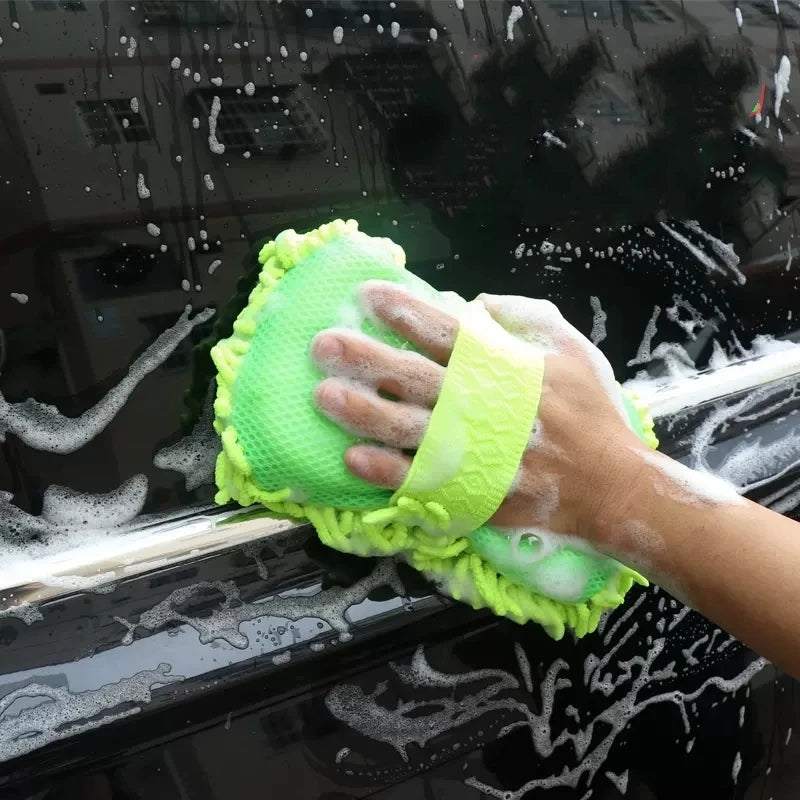 Microfiber car wash kit with sponge, towel and mitt — view 2 of 8