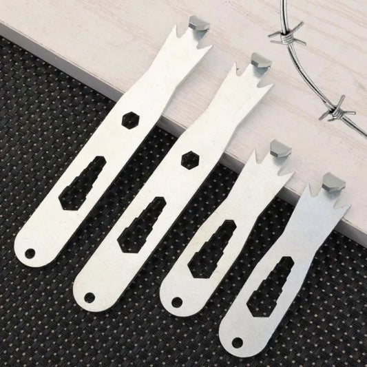 Stainless Steel Fence Wire Twister Heavy Duty Barb Binding Wire Tightener Multifunctional Tensioning Tool