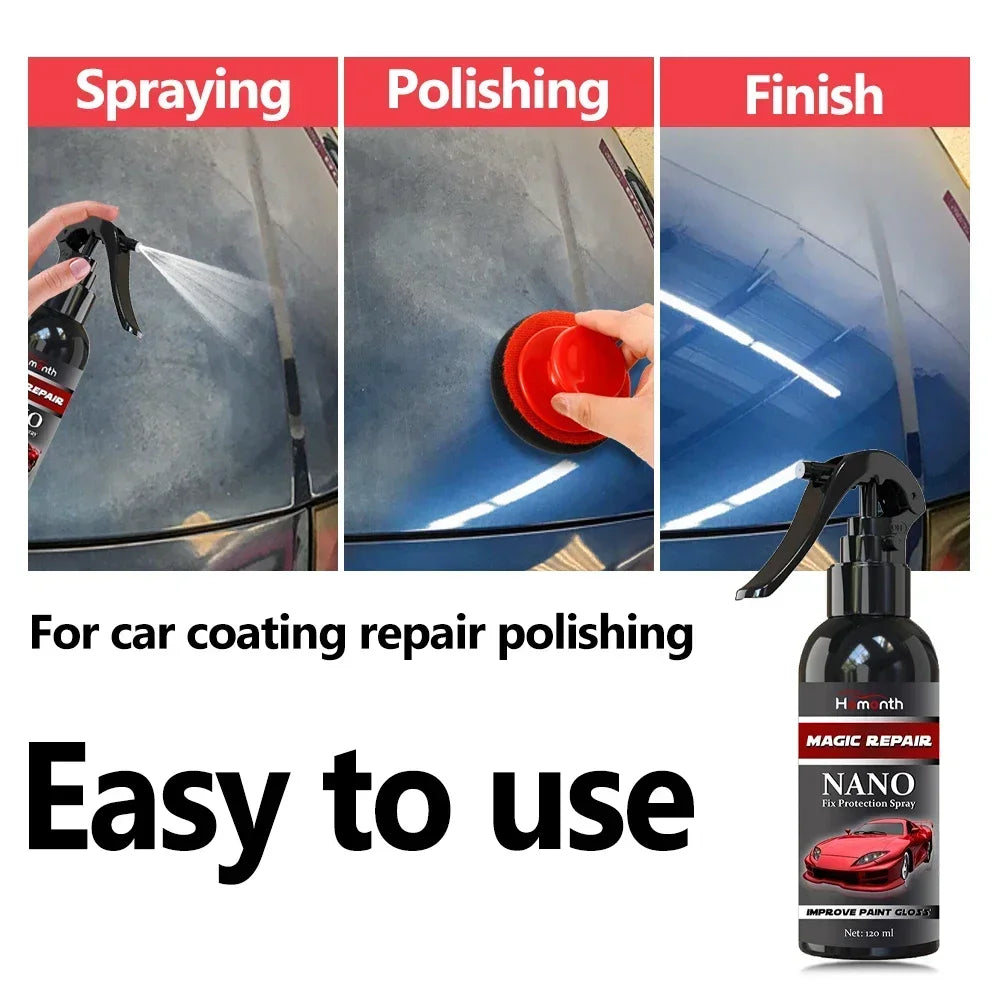 Graphene nano-ceramic car coating kit, universal professional car beauty, high gloss car paint protection, long-lasting gloss