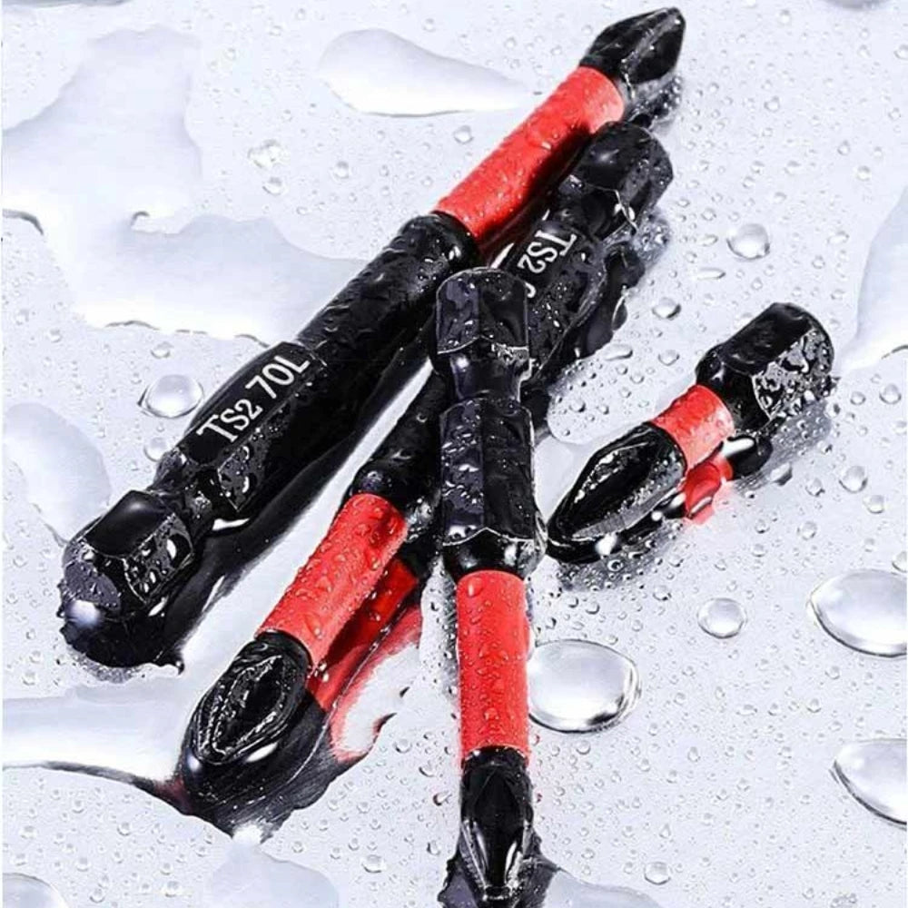 Magnetic Screwdriver Bit Set 12 Pc, S2 Steel Anti-Slip Impact