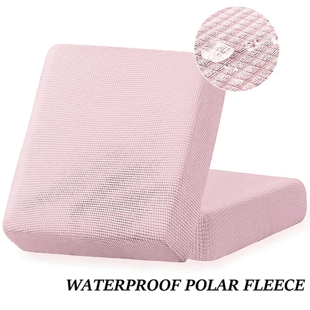 Waterproof Plain Sofa Cushion Cover Jacquard Elastic Sofa Slipcovers for Living Room Chaise Lounge L-shaped Sofa Seat Cover