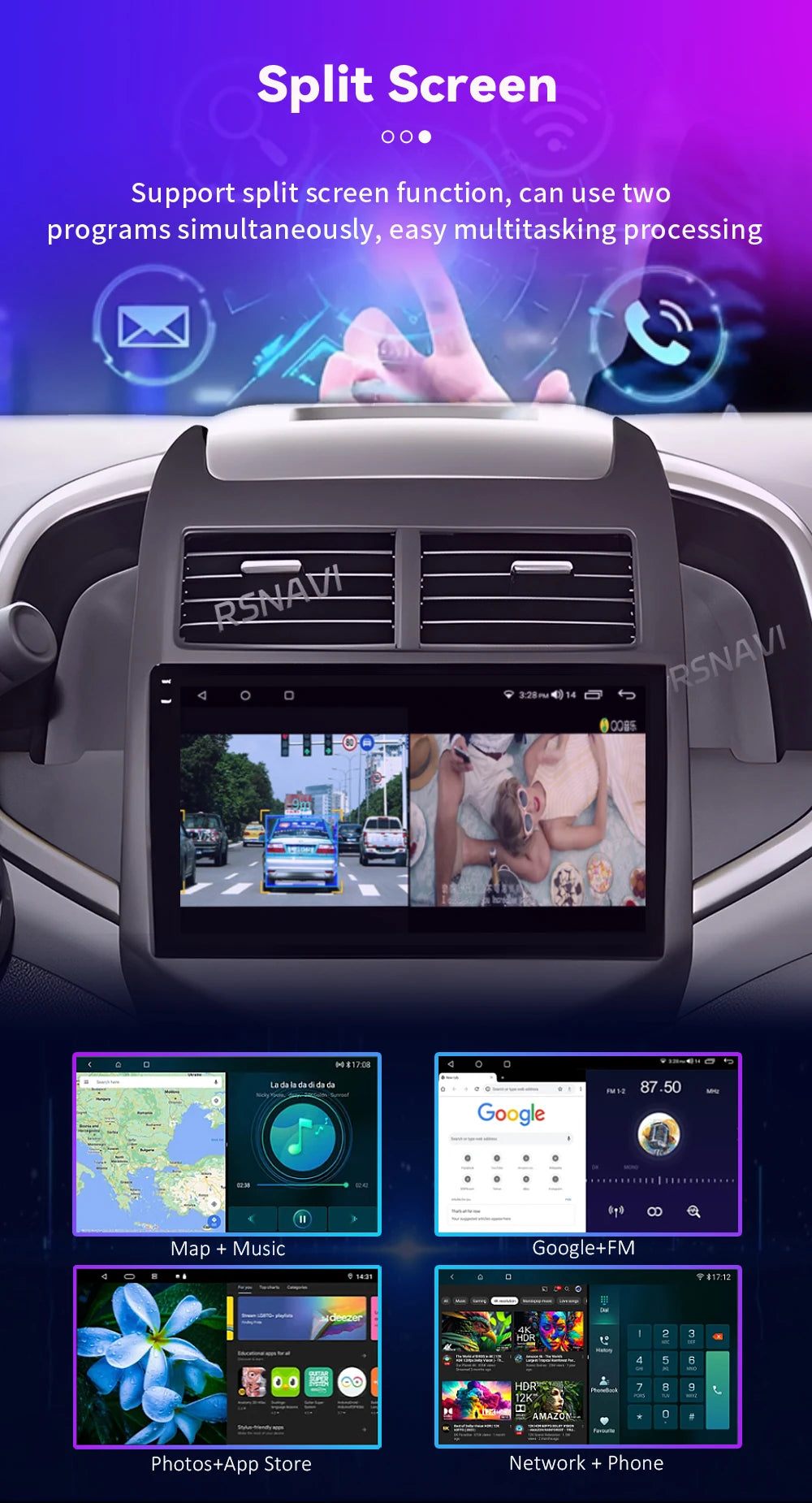 Android 16 CarPlay Auto Car Radio Multimedia Player For Chevrolet Aveo 2 Sonic T300 2011-2015 Navigation GPS 2din Stereo Audio