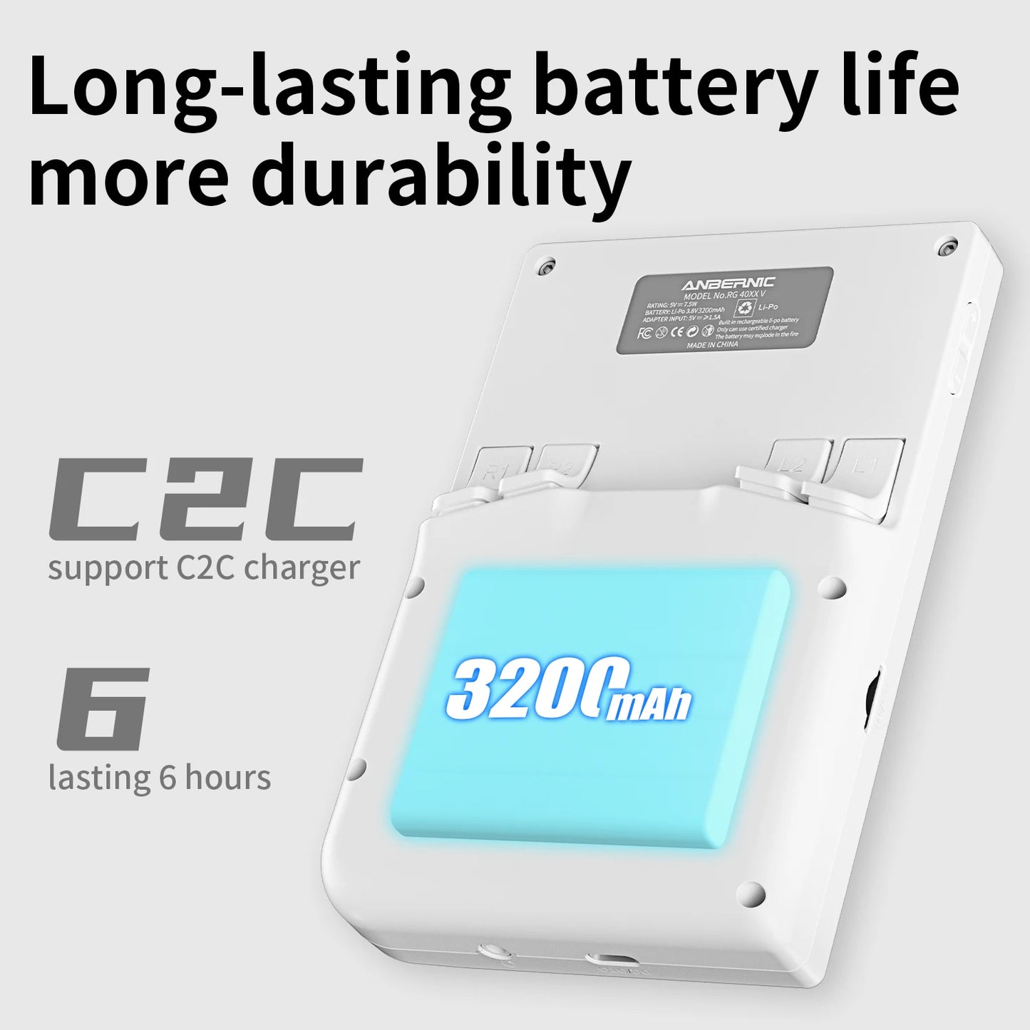 ANBERNIC RG40XX V Retro Handheld Game Console 4'' IPS Screen 64GB Preloaded Games 4753+ Linux System 5G WiFi HDMI Bluetooth 4.2 RGB Lighting Portable Gaming