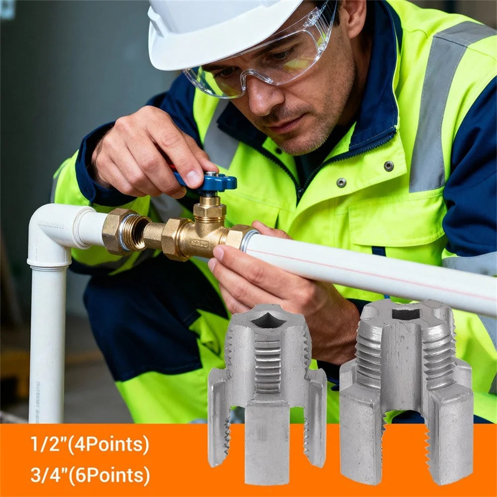 PPR Pipe Threading Tools 1/2" and 3/4" Internal and External Tap and Die Thread Cutter with Extension