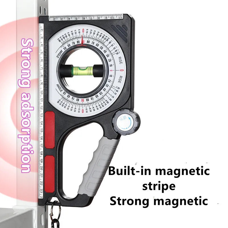 High Precision Angle Slope Measuring Instrument Magnetic Level Bubble Inclinometer Protractor Angle Finder Slope Scale Level