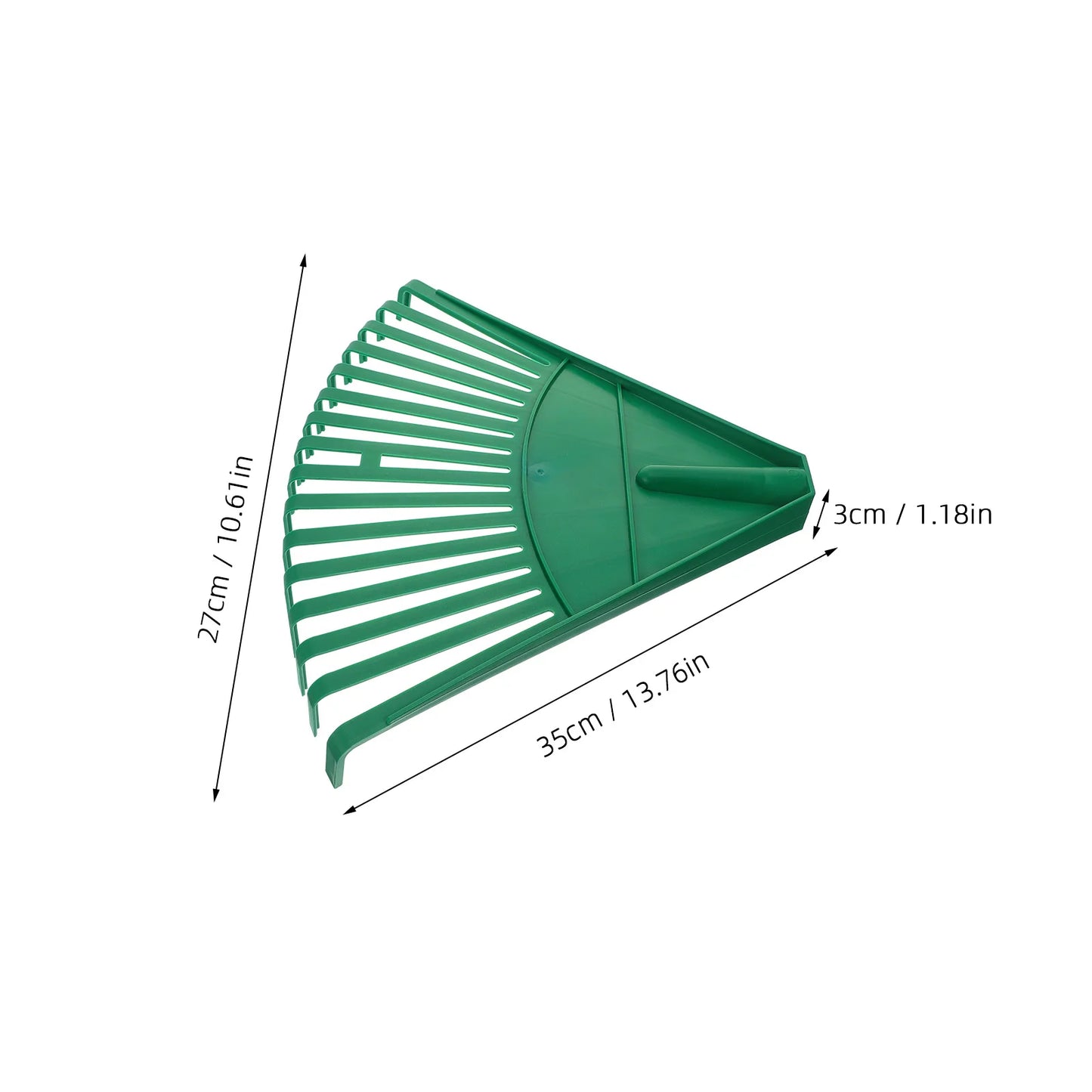 Lightweight Plastic Leaf Rake for Easy Lawn Cleanup