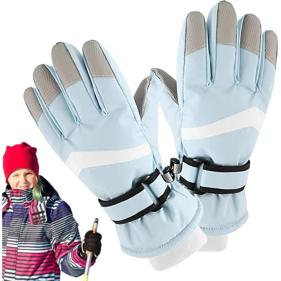 Kids Heavy-Duty Ski Gloves - Windproof Winter Sports Gloves - photo 4
