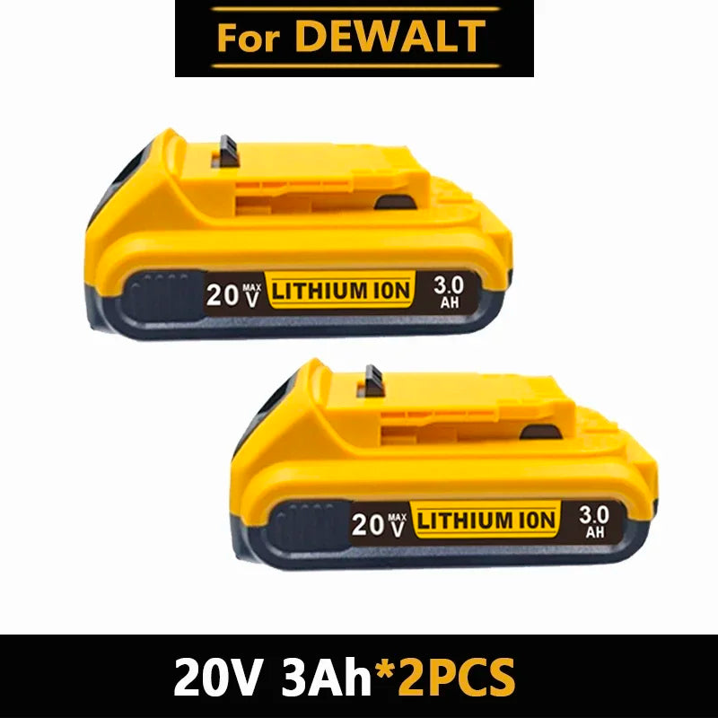 For Dewalt 18V/20V Compatible Rechargeable Tool Battery  12AH  - Fits DCB201 DCB206 DCB200 Dewalt Power Tool Replacement Battery