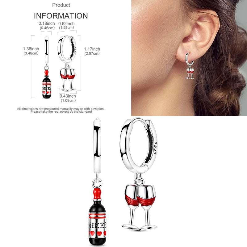 Sparkling Gold Woman Hoop Earrings 925 Sterling Silver Butterfly Colored Zirconium Earrings for Women Jewelry Anniversary Gift
