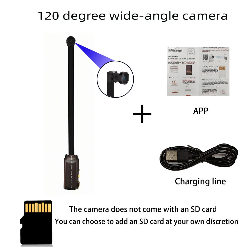 4K Mini WiFi Home Camera — DIY Remote Monitor with Motion Alerts