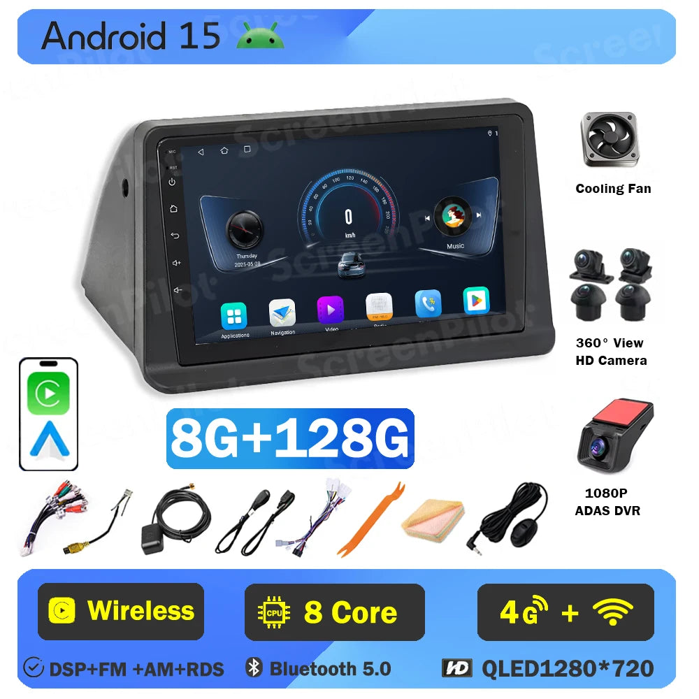 Android 16 For Mitsubishi Pajero 2 V30 V40 V20 1991-2004 Car Radio 2 din Multimedia Video Player Carplay Bluetooth 8 Core 5G DSP