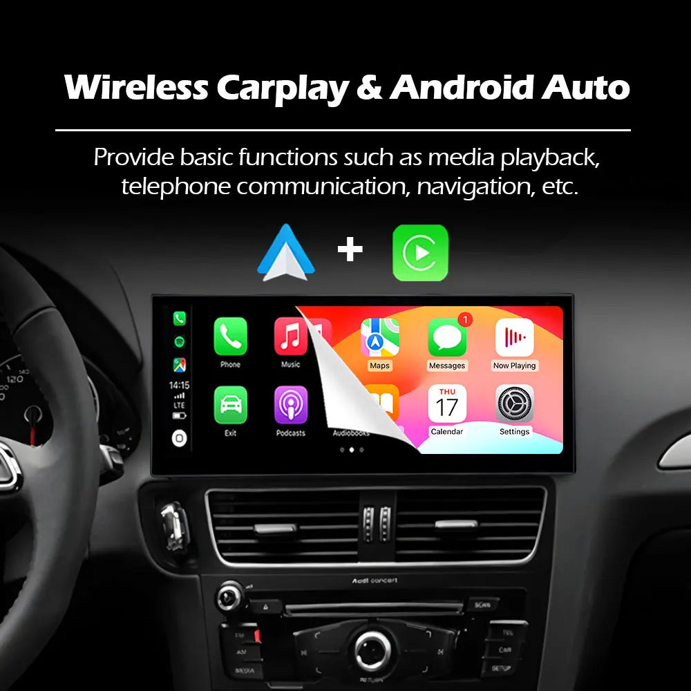 Car Stereo with Apple CarPlay & Android Auto, Compatible with Audi Q3 (2013-2018)