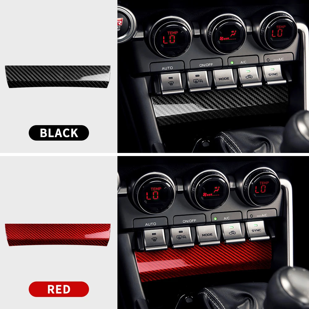 Real Hard Carbon Fiber For Subaru BRZ Toyota GR86 2021 2022 2023 2024 LHD RHD Car Trim Panel Sticker Dry Carbon Accessories