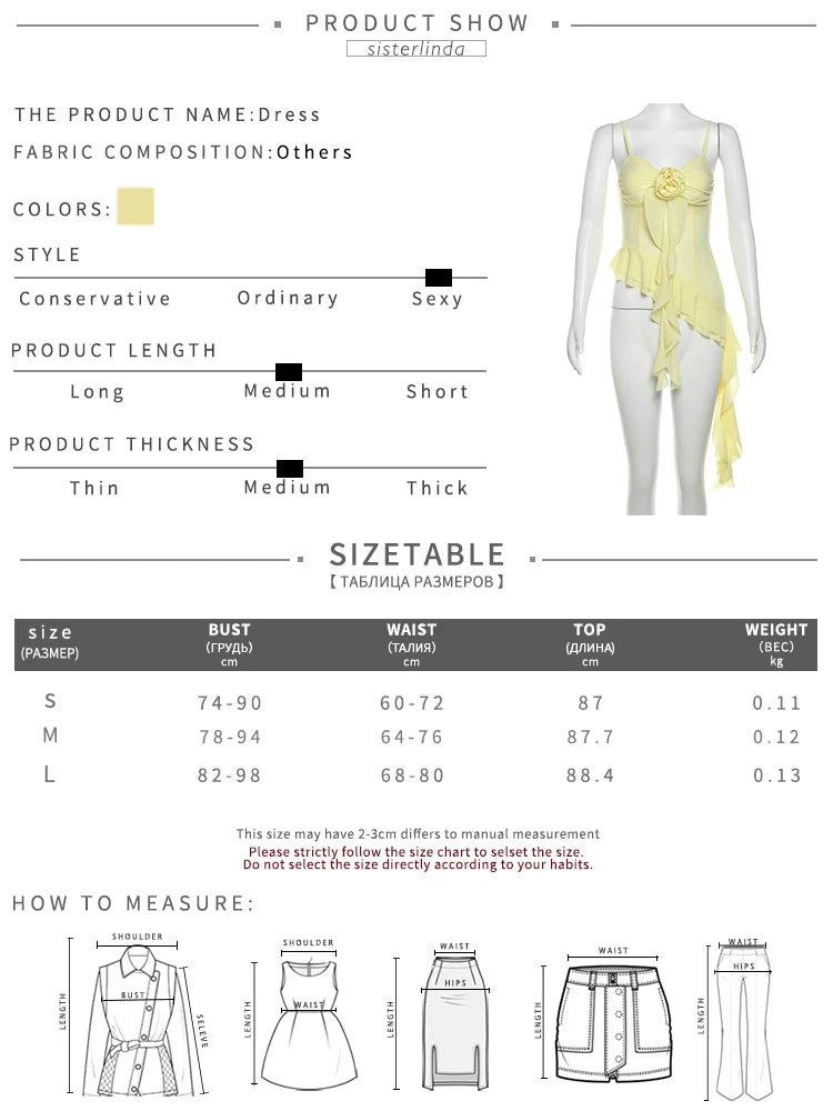 High Quality Women's Sexy Suspender Top Popular In Spring And Summer 2026 Low Cut Backless Yellow Flower Decorated Women's Top