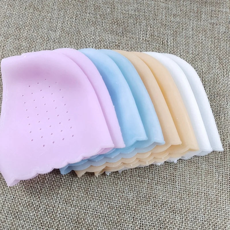 2Pcs New Silicone Feet Care Socks Moisturizing Gel Heel Thin Socks with Hole Cracked Foot Skin Care Protectors Foot Care Tool