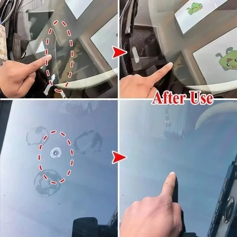 Magic DIY Glass Cure Kit – Car Glass Quick Repair Kit 30ml Nano Fluid Windscreen Scratch Crack Restore Filler