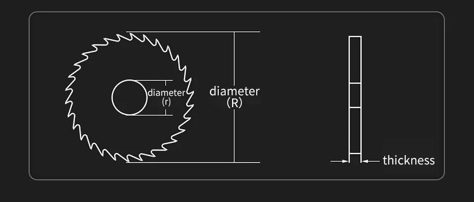 Solid Carbide Milling Saw Blade — Tungsten Steel Circular Cutter