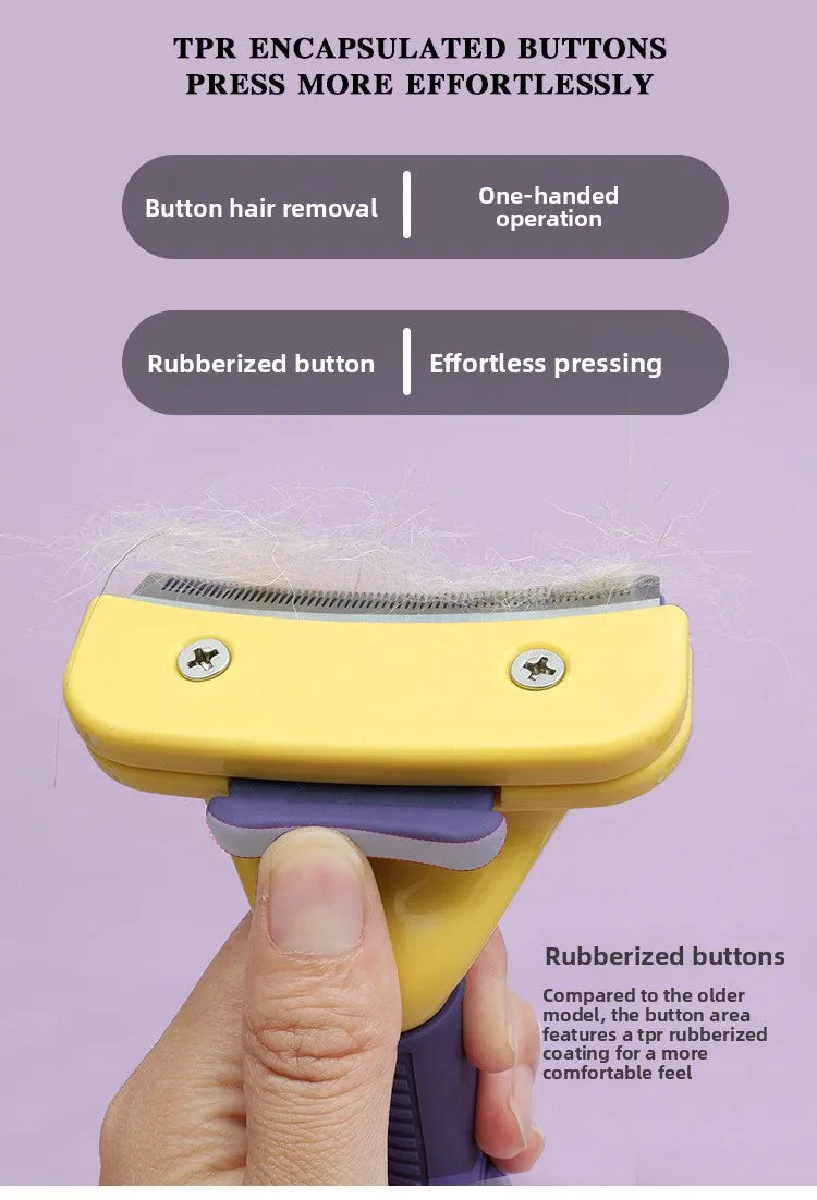 Pet brush, pet grooming tool, deshedding comb, Teddy and Golden Retriever hair removal brush, pet cleaning supplies