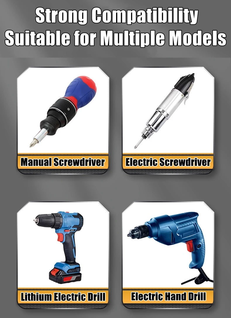 Magnetic Positioning Screwdriver Bits Drywall Screw Bit 50mm Gypsum Board Plasterboard Screws Locating Batch Head Drilling Tools