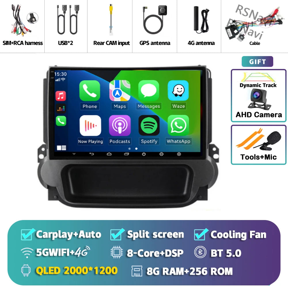 Android 16 Carplay Auto Car Radio Multimedia Player For Chevrolet Malibu 2012-2015 Autoradio DSP GPS Stereo WIFI 2din 16G-512G