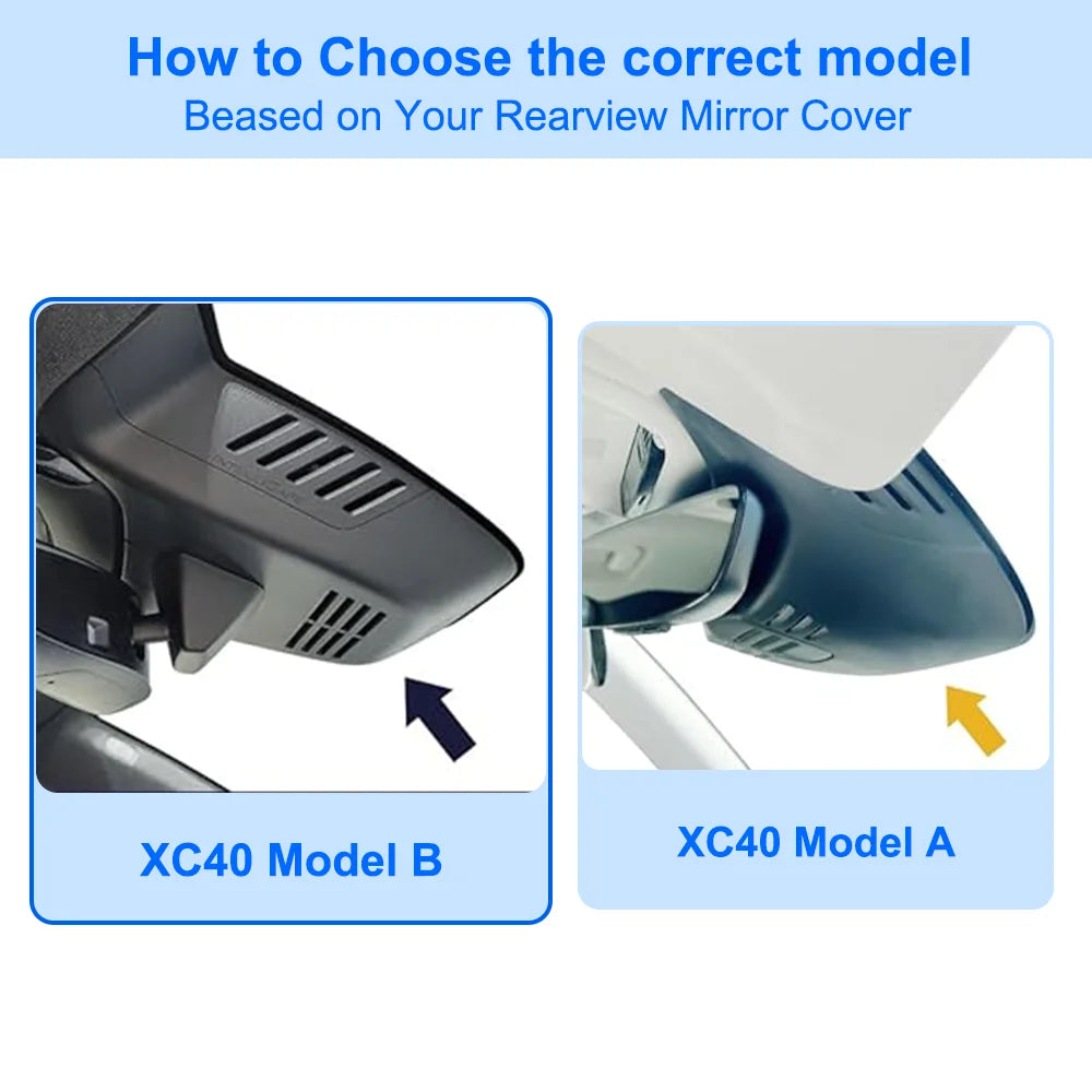 FITCAMX 4K Dash Cam for Volvo XC60 S90 V90 XC40 XC90 – Front & Rear DVR with WiFi App | Plug & Play