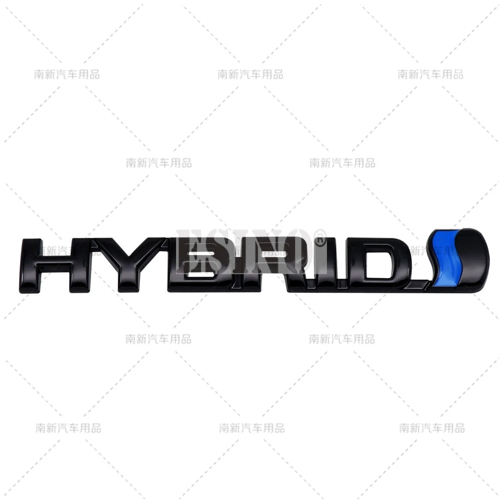 Car Styling Hybrid 3D Grill Rear Trunk Fender Metal Chrome Zinc Alloy Emblem Badge for Toyota RAV 4 Prado Camry Corolla Yaris