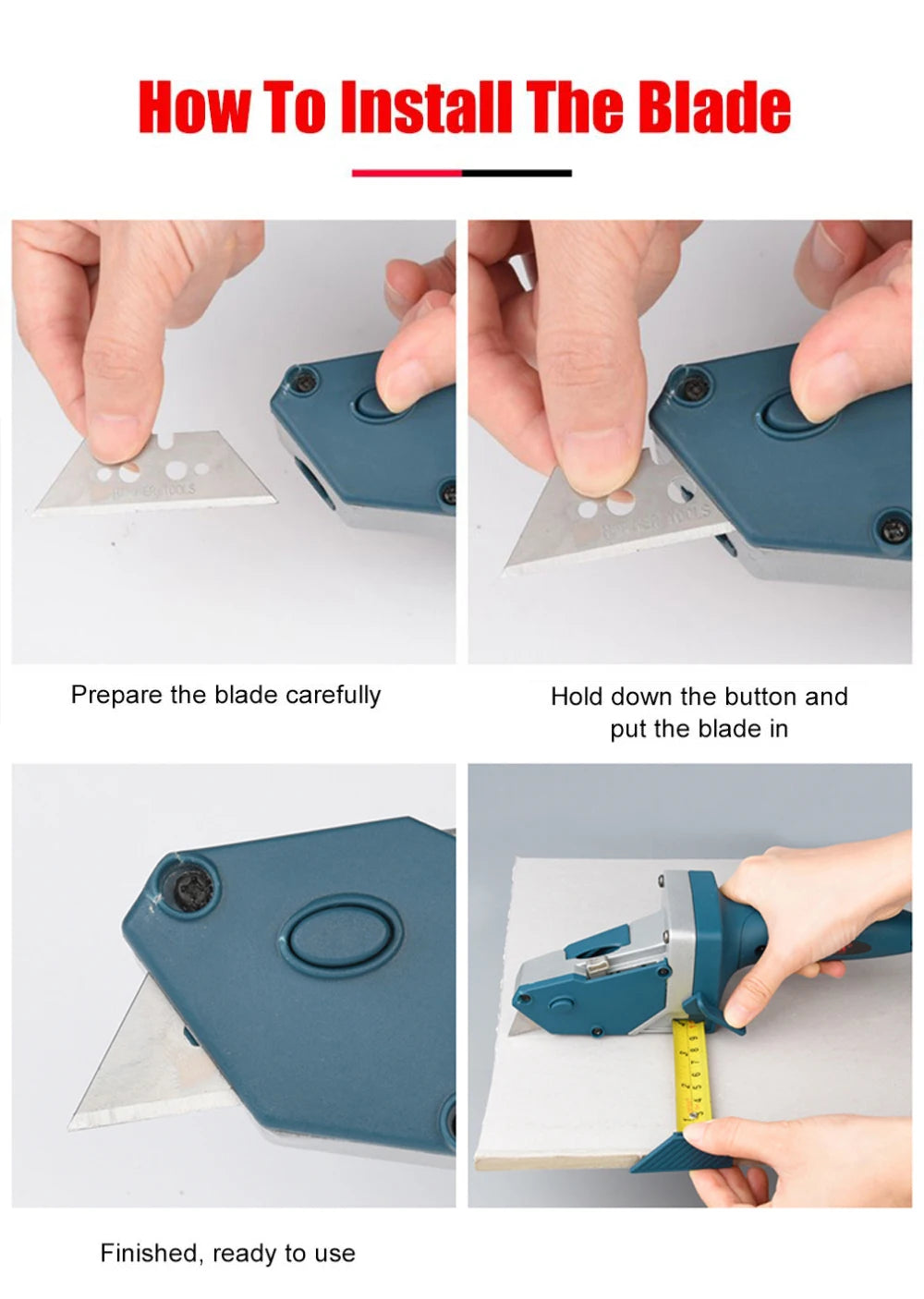 Drywall Cutting Scriber with Tape Measure and Blade - view 17