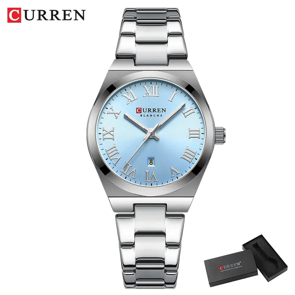Stylish Waterproof Women’s Stainless Steel Bracelet Watch