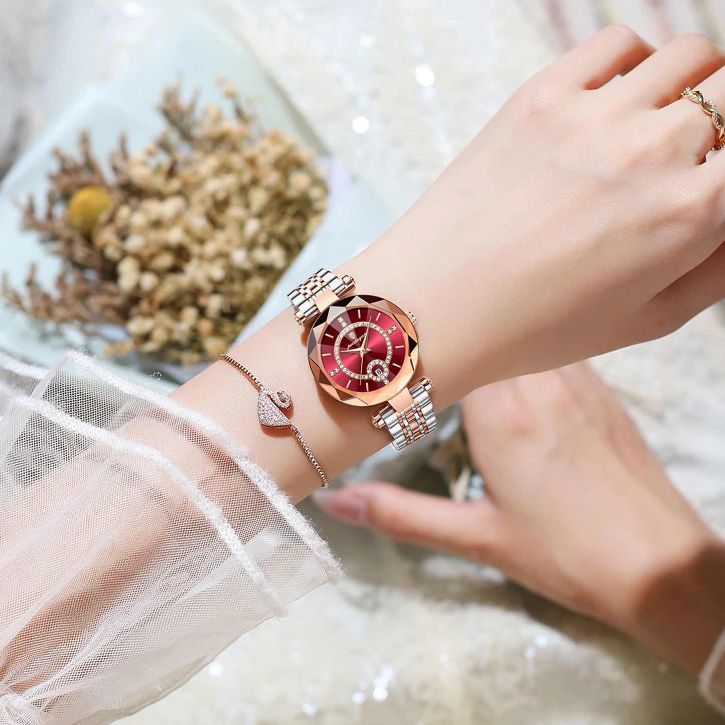 POEDAGAR High Quality Exquisite Wristwatch For Woman Waterproof Stainless Steel Date Quartz Ladies Watch Elegant Women's Watches
