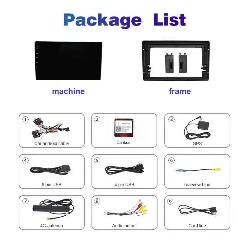 Car Stereo with Apple CarPlay & Android Auto, Compatible with Fiat Bravo 198 II (2007-2014)