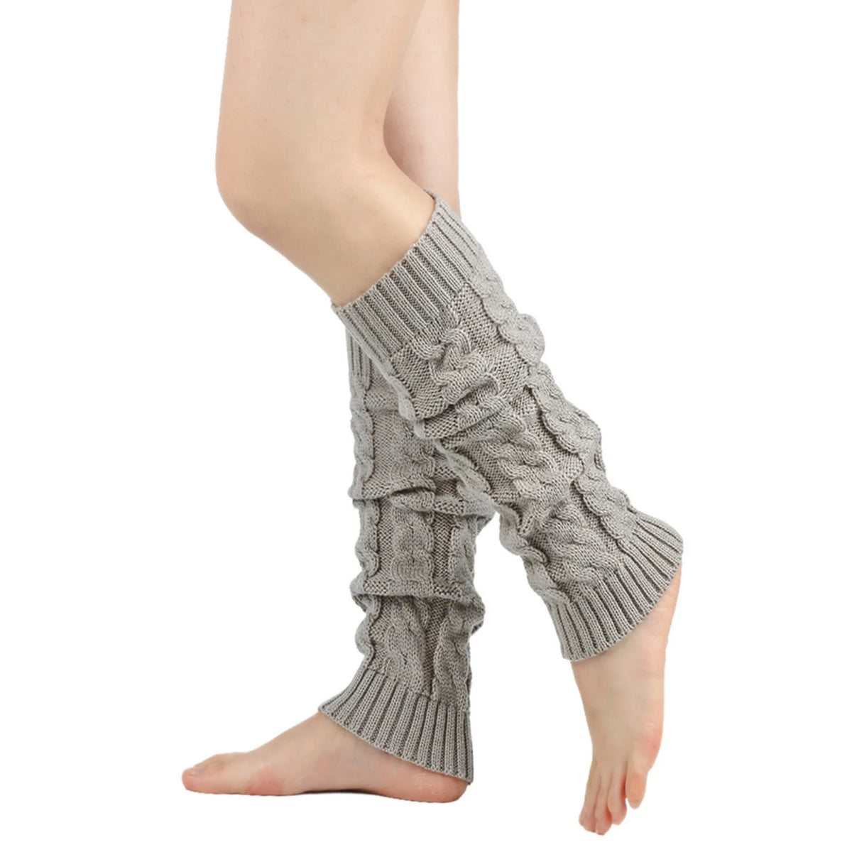 Women's Long Crochet Leg Warmers - Ankle to Knee Knit Boot Covers - photo 12