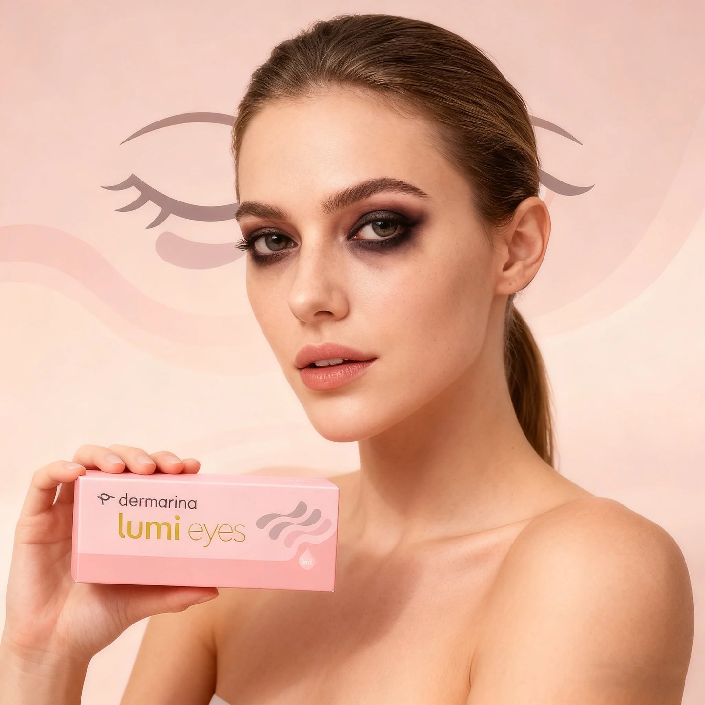 Lumi Eyes hyaluronic acid Serum For Dark Circle Eye Bag Solution Korean skin care set