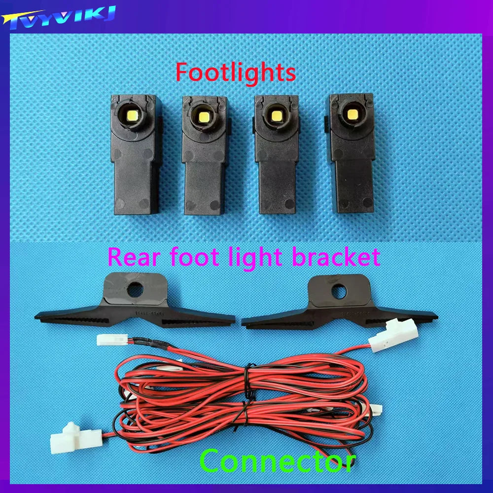 New 2/4 Pcs 12V LED Inner Ambient light For Toyota/Lexus/Honda/Mazda/Subaru Compatible Illumination Foot Lamp Glove Box Lamp