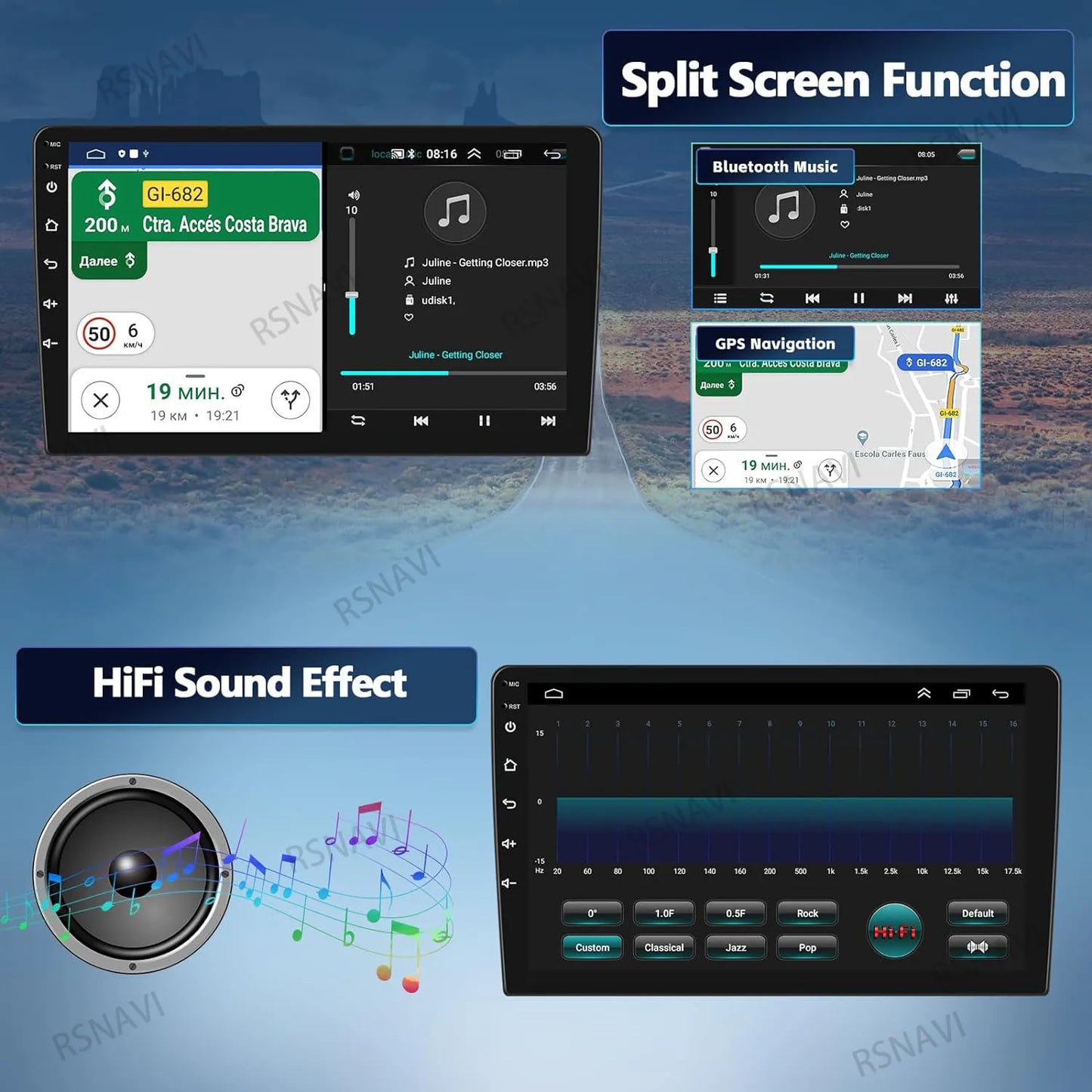 Android 16 Car Radio For Ford EcoSport Eco Sport 2017 2018 - 2023 Carplay Auto GPS Navigation 2 Din Player WIFI+4G Stereo Video