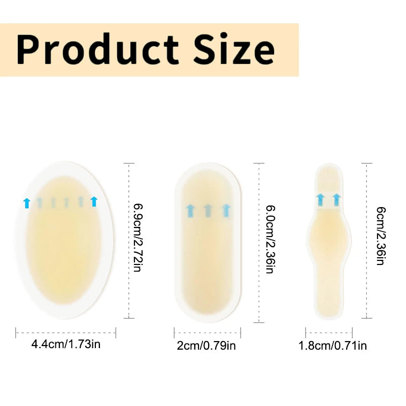 24 5pcs Adhesive Hydrocolloid Gel Blister Plaster Heel Anti-wearing Heel Sticker Pedicure Patch Plaster Foot Care Tools