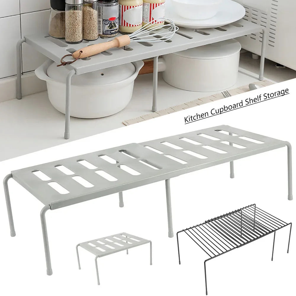 Expandable Freestanding Kitchen Shelf - Adjustable Spice Organizer