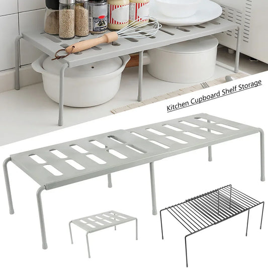 Expandable Freestanding Kitchen Shelf - Adjustable Spice Organizer