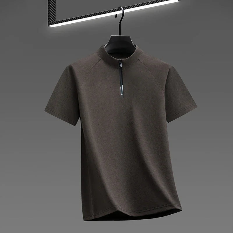 Men's Half-Zip Tee - Soft Breathable Pullover, Sports & Leisure