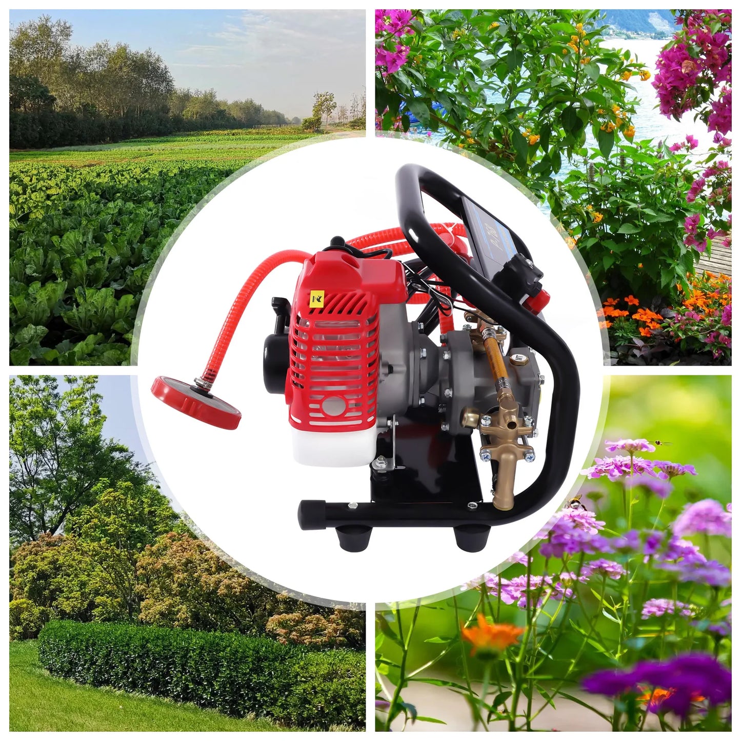 Portable 2-Stroke Power Sprayer — High-Pressure Engine Sprayer with 10m Hose