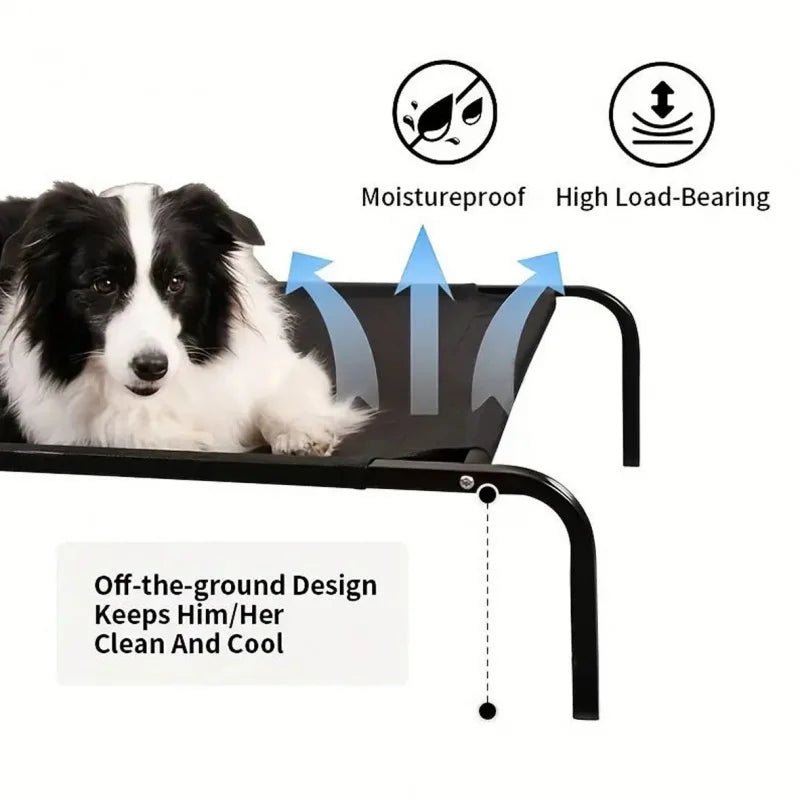 Elevated Dog Bed for All Seasons Moisture Proof Breathable Removable Washable Golden Retriever Pet Bed Pet Supplies pets bed