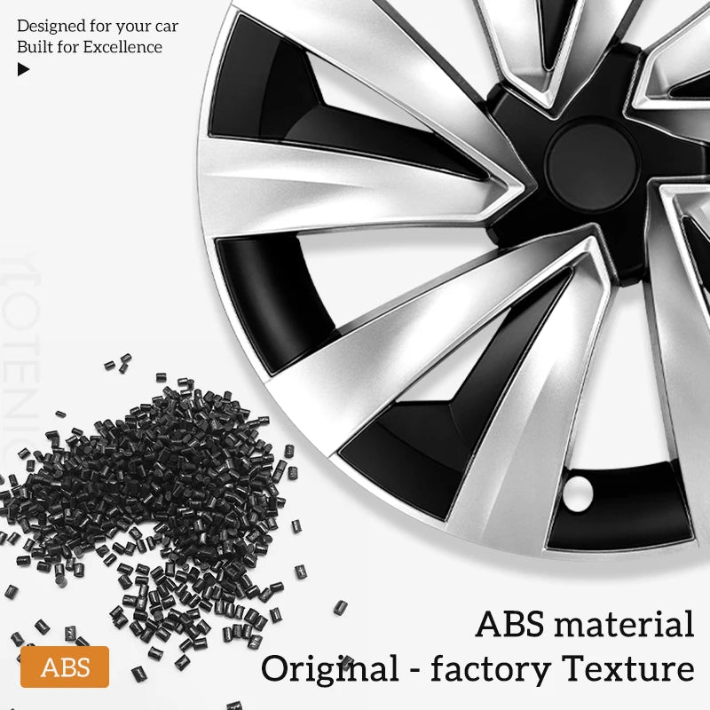 4PCS Wheel Cover for Tesla Model Y Juniper 2026-2026 19 Inch Car Replacement Wheel Cover Automobile Hub Cap Full Rim Car