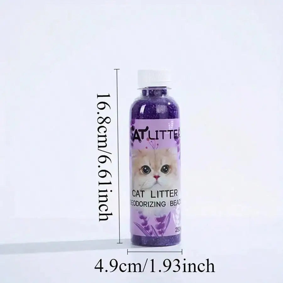 Fresh Scent Cat Litter Deodorizer Beads – Natural Plant-Based Odor Eliminator | 250ml (6 Scents)